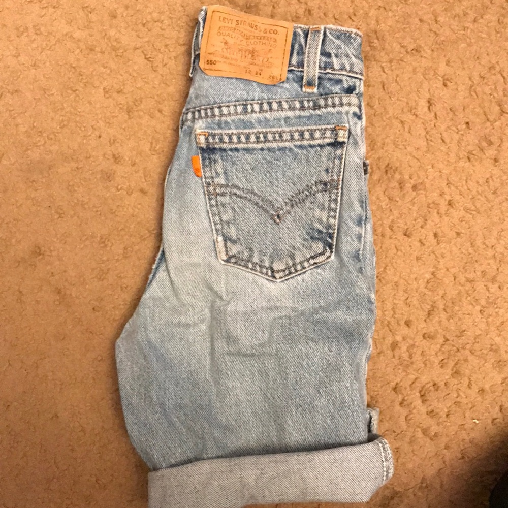 Vtg 90s orange tag Levi cut offs F3